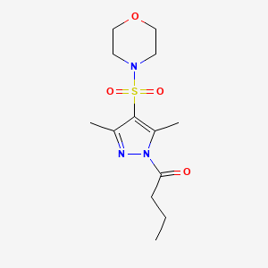 1-(3,5-dimethyl-4-(morpholinosulfonyl)-1H-pyrazol-1-yl)butan-1-one