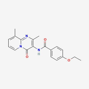 molecular formula C19H19N3O3 B11262986 N-{2,9-Dimethyl-4-oxo-4H-pyrido[1,2-A]pyrimidin-3-YL}-4-ethoxybenzamide 