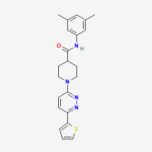 N-(3,5-Dimethylphenyl)-1-[6-(thiophen-2-YL)pyridazin-3-YL]piperidine-4-carboxamide