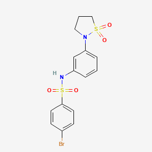 4-Bromo-N-[3-(1,1-dioxido-2-isothiazolidinyl)phenyl]benzenesulfonamide