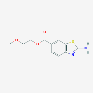 molecular formula C11H12N2O3S B112631 2-Methoxyethyl 2-aminobenzo[d]thiazole-6-carboxylate CAS No. 436088-66-3