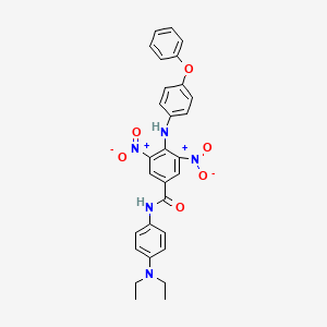 N-[4-(diethylamino)phenyl]-3,5-dinitro-4-[(4-phenoxyphenyl)amino]benzamide