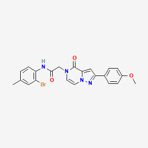 N-(2-bromo-4-methylphenyl)-2-[2-(4-methoxyphenyl)-4-oxopyrazolo[1,5-a]pyrazin-5(4H)-yl]acetamide