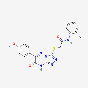 2-{[6-(4-methoxyphenyl)-7-oxo-7,8-dihydro[1,2,4]triazolo[4,3-b][1,2,4]triazin-3-yl]sulfanyl}-N-(2-methylphenyl)acetamide