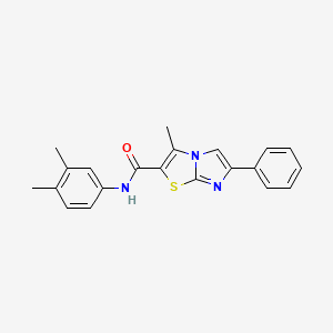 N-(3,4-dimethylphenyl)-3-methyl-6-phenylimidazo[2,1-b]thiazole-2-carboxamide