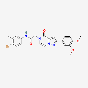 N-(4-bromo-3-methylphenyl)-2-[2-(3,4-dimethoxyphenyl)-4-oxopyrazolo[1,5-a]pyrazin-5(4H)-yl]acetamide