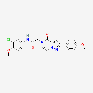 N-(3-chloro-4-methoxyphenyl)-2-[2-(4-methoxyphenyl)-4-oxopyrazolo[1,5-a]pyrazin-5(4H)-yl]acetamide