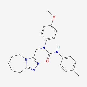 1-(4-methoxyphenyl)-3-(4-methylphenyl)-1-(6,7,8,9-tetrahydro-5H-[1,2,4]triazolo[4,3-a]azepin-3-ylmethyl)urea