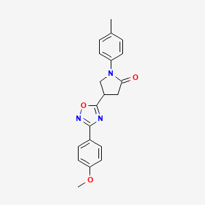 4-[3-(4-Methoxyphenyl)-1,2,4-oxadiazol-5-yl]-1-(4-methylphenyl)pyrrolidin-2-one