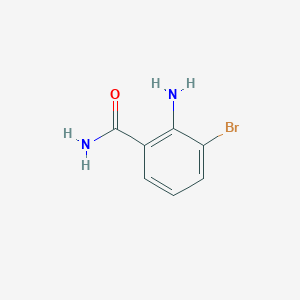 molecular formula C7H7BrN2O B112636 2-Amino-3-bromobenzamide CAS No. 437998-34-0