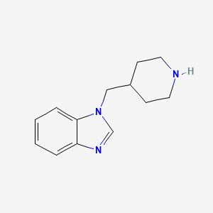 molecular formula C13H17N3 B11263604 1-Piperidin-4-ylmethyl-1H-benzoimidazole 