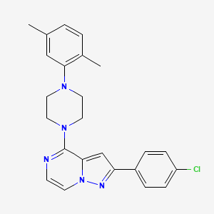 2-(4-Chlorophenyl)-4-[4-(2,5-dimethylphenyl)piperazin-1-yl]pyrazolo[1,5-a]pyrazine