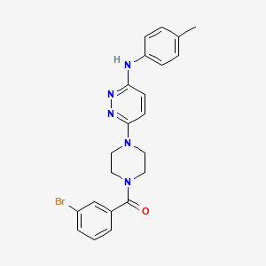 (3-Bromophenyl)(4-(6-(p-tolylamino)pyridazin-3-yl)piperazin-1-yl)methanone