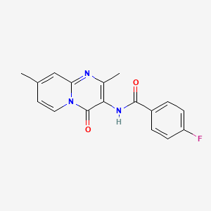 N-{2,8-Dimethyl-4-oxo-4H-pyrido[1,2-A]pyrimidin-3-YL}-4-fluorobenzamide