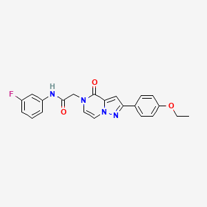 2-[2-(4-ethoxyphenyl)-4-oxopyrazolo[1,5-a]pyrazin-5(4H)-yl]-N-(3-fluorophenyl)acetamide