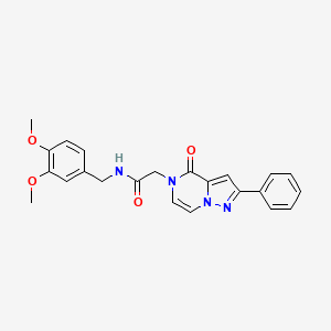 N-(3,4-dimethoxybenzyl)-2-(4-oxo-2-phenylpyrazolo[1,5-a]pyrazin-5(4H)-yl)acetamide