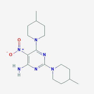 2,6-Bis(4-methylpiperidin-1-yl)-5-nitropyrimidin-4-amine