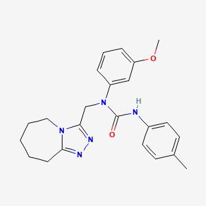 1-(3-methoxyphenyl)-3-(4-methylphenyl)-1-(6,7,8,9-tetrahydro-5H-[1,2,4]triazolo[4,3-a]azepin-3-ylmethyl)urea