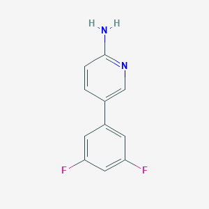 molecular formula C11H8F2N2 B112638 2-氨基-5-(3,5-二氟苯基)吡啶 CAS No. 438585-72-9