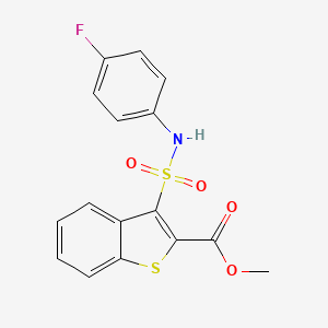 Methyl 3-[(4-fluorophenyl)sulfamoyl]-1-benzothiophene-2-carboxylate