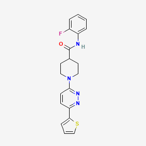 N-(2-Fluorophenyl)-1-[6-(2-thienyl)-3-pyridazinyl]-4-piperidinecarboxamide