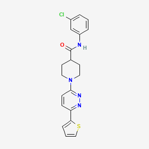 N-(3-Chlorophenyl)-1-[6-(thiophen-2-YL)pyridazin-3-YL]piperidine-4-carboxamide