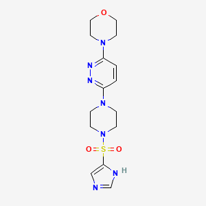 4-{6-[4-(1H-Imidazole-4-sulfonyl)piperazin-1-YL]pyridazin-3-YL}morpholine