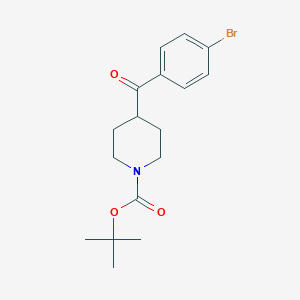 molecular formula C17H22BrNO3 B112639 1-Boc-4-(4-溴苯甲酰)哌啶 CAS No. 439811-37-7
