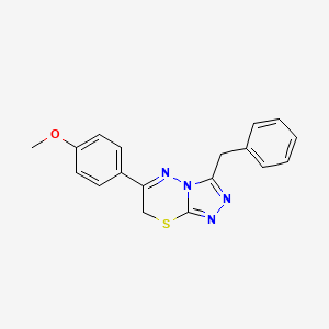 3-benzyl-6-(4-methoxyphenyl)-7H-[1,2,4]triazolo[3,4-b][1,3,4]thiadiazine