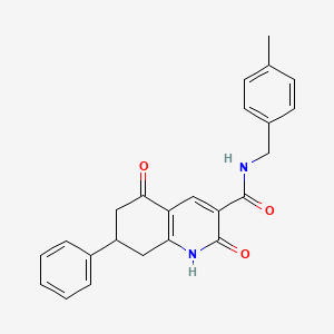 N-(4-methylbenzyl)-2,5-dioxo-7-phenyl-1,2,5,6,7,8-hexahydroquinoline-3-carboxamide