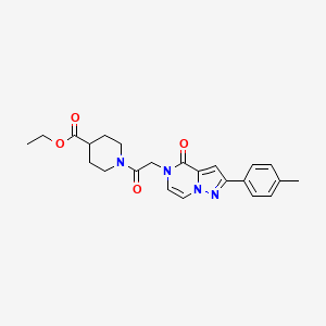 ethyl 1-{[2-(4-methylphenyl)-4-oxopyrazolo[1,5-a]pyrazin-5(4H)-yl]acetyl}piperidine-4-carboxylate