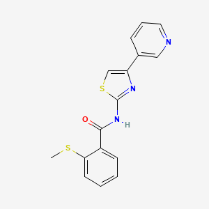 2-(methylthio)-N-(4-(pyridin-3-yl)thiazol-2-yl)benzamide