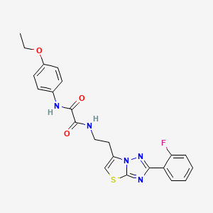 N1-(4-ethoxyphenyl)-N2-(2-(2-(2-fluorophenyl)thiazolo[3,2-b][1,2,4]triazol-6-yl)ethyl)oxalamide