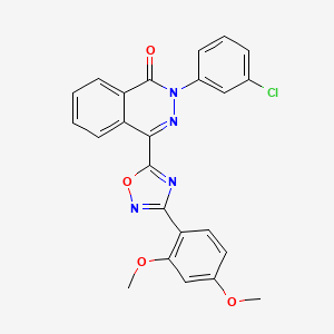 2-(3-chlorophenyl)-4-[3-(2,4-dimethoxyphenyl)-1,2,4-oxadiazol-5-yl]phthalazin-1(2H)-one