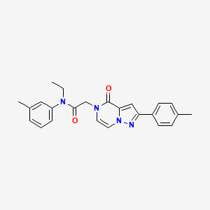 N-ethyl-N-(3-methylphenyl)-2-[2-(4-methylphenyl)-4-oxopyrazolo[1,5-a]pyrazin-5(4H)-yl]acetamide