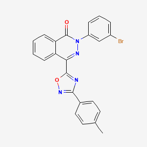 2-(3-bromophenyl)-4-[3-(4-methylphenyl)-1,2,4-oxadiazol-5-yl]phthalazin-1(2H)-one