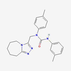 3-(3-methylphenyl)-1-(4-methylphenyl)-1-(6,7,8,9-tetrahydro-5H-[1,2,4]triazolo[4,3-a]azepin-3-ylmethyl)urea