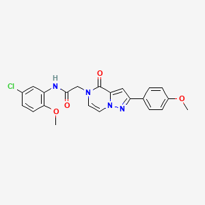 N-(5-chloro-2-methoxyphenyl)-2-(2-(4-methoxyphenyl)-4-oxopyrazolo[1,5-a]pyrazin-5(4H)-yl)acetamide