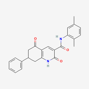 N-(2,5-dimethylphenyl)-2,5-dioxo-7-phenyl-1,2,5,6,7,8-hexahydroquinoline-3-carboxamide