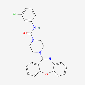 N-(3-chlorophenyl)-4-(dibenzo[b,f][1,4]oxazepin-11-yl)piperazine-1-carboxamide