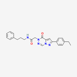 2-[2-(4-ethylphenyl)-4-oxopyrazolo[1,5-d][1,2,4]triazin-5(4H)-yl]-N-(3-phenylpropyl)acetamide