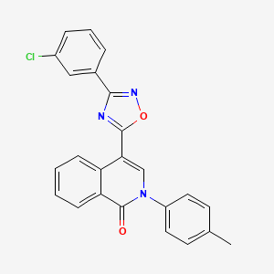 4-[3-(3-chlorophenyl)-1,2,4-oxadiazol-5-yl]-2-(4-methylphenyl)isoquinolin-1(2H)-one