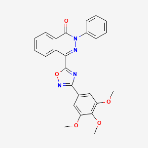 2-phenyl-4-[3-(3,4,5-trimethoxyphenyl)-1,2,4-oxadiazol-5-yl]phthalazin-1(2H)-one