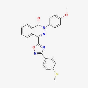 2-(4-methoxyphenyl)-4-{3-[4-(methylsulfanyl)phenyl]-1,2,4-oxadiazol-5-yl}phthalazin-1(2H)-one