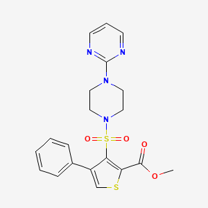 Methyl 4-phenyl-3-{[4-(pyrimidin-2-yl)piperazin-1-yl]sulfonyl}thiophene-2-carboxylate