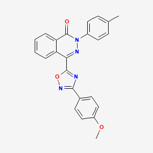 molecular formula C24H18N4O3 B11264497 4-[3-(4-methoxyphenyl)-1,2,4-oxadiazol-5-yl]-2-(4-methylphenyl)phthalazin-1(2H)-one 