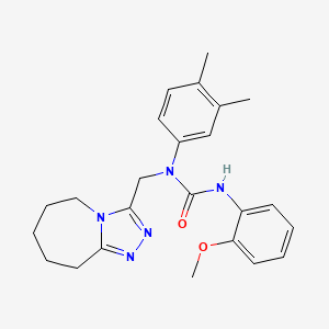 1-(3,4-dimethylphenyl)-3-(2-methoxyphenyl)-1-(6,7,8,9-tetrahydro-5H-[1,2,4]triazolo[4,3-a]azepin-3-ylmethyl)urea