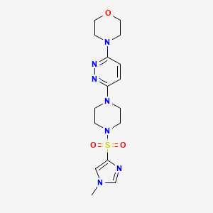 4-(6-{4-[(1-methyl-1H-imidazol-4-yl)sulfonyl]piperazin-1-yl}pyridazin-3-yl)morpholine