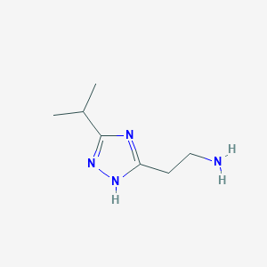 2-[5-(Propan-2-YL)-4H-1,2,4-triazol-3-YL]ethan-1-amine