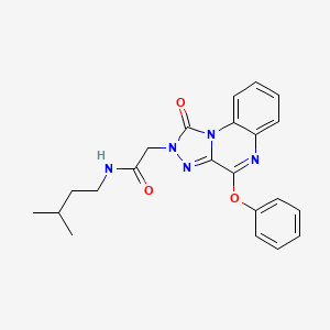 N-(3-methylbutyl)-2-(1-oxo-4-phenoxy[1,2,4]triazolo[4,3-a]quinoxalin-2(1H)-yl)acetamide